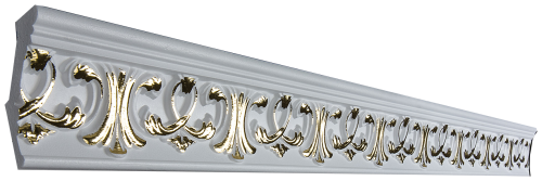 картинка Плинтус потолочный GP-28 Gold <96*53> от магазина