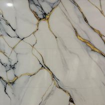картинка Гибкий мрамор Каррара-119 с двойным лаком 2,5мм 1,2м*2,8м DUROFLEX от магазина
