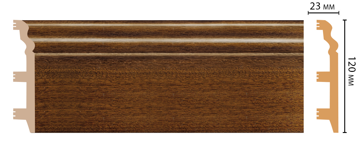 D233-75 плинтус DECOMASTER <120*23>