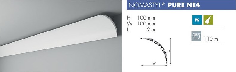 Плинтус NE4 <100*100> Номастил