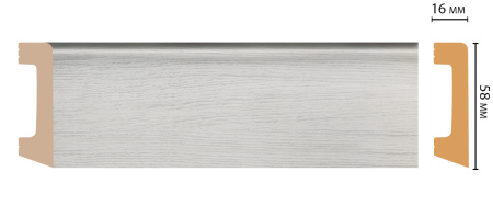 D234-84 плинтус DECOMASTER <58*16>
