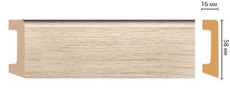 картинка D234-72 плинтус DECOMASTER <58*16>(15шт) от магазина