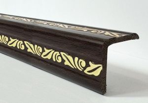 картинка  Уголок ПВХ Д03 орех темный золото 30*30*2,7м(20шт) от магазина