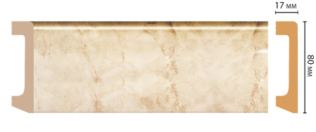 картинка D235-80 плинтус DECOMASTER <80*17>(20шт) от магазина