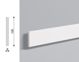 Напольный плинтус под покраску NMC Wallstyl