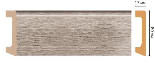 картинка D235-77 плинтус DECOMASTER <80*17>(20шт) от магазина