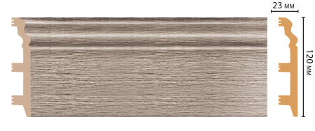картинка D233-77 плинтус DECOMASTER <120*23>(8шт) от магазина