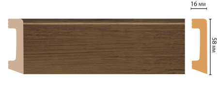 картинка D234-88 плинтус DECOMASTER <58*16>(15шт) от магазина