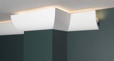 Твердый потолочный плинтус европолимер