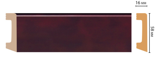 Напольный плинтус с текстурой Decomaster