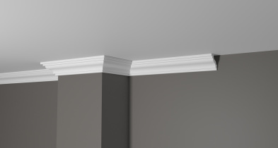 Твердый потолочный плинтус европолимер