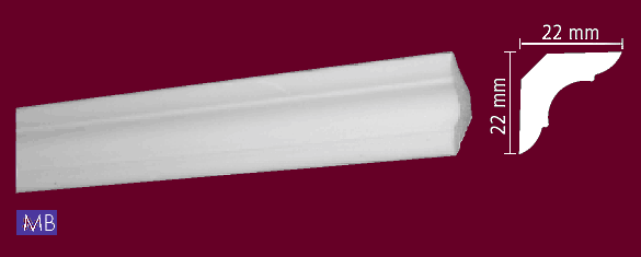 Плинтус MB <22*22> DECOPLINTUS — фото 2