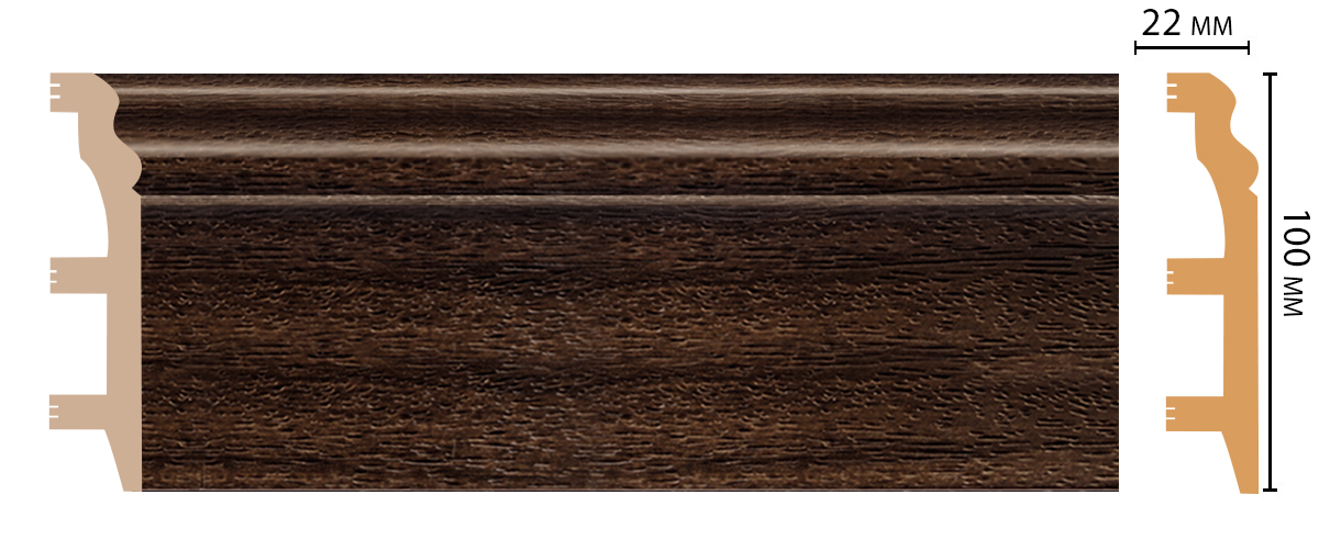 D232-438 плинтус DECOMASTER <100*22>