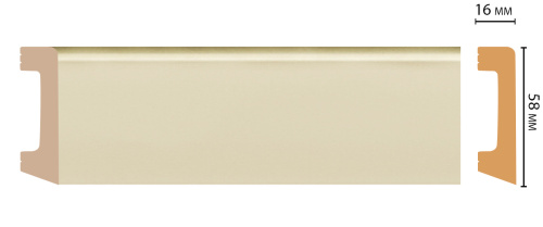 Напольный плинтус с текстурой Decomaster