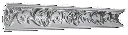Плинтус потолочный GP-13 Silver <100*80>