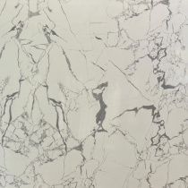 картинка Гибкий мрамор Каррара-104 с двойным лаком 2,5мм 1,2м*2,8м DUROFLEX от магазина