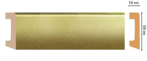 картинка D234-374 плинтус DECOMASTER <58*16>(15шт) от магазина