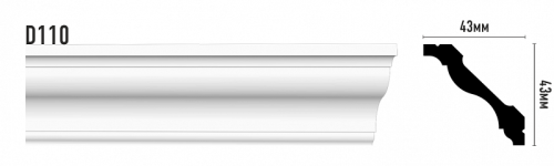 картинка D110 ПлинтусDECOMASTER<43*43>(40 шт) от магазина