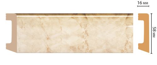 картинка D234-80 плинтус DECOMASTER <58*16>(15шт) от магазина