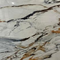 картинка Гибкий мрамор Каррара-112 с двойным лаком 2,5мм 1,2м*2,8м DUROFLEX от магазина