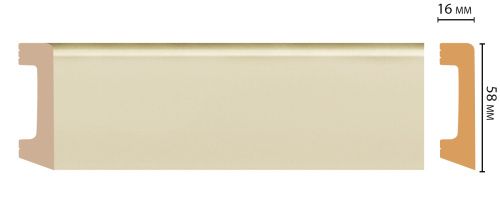 картинка D234-61 плинтус DECOMASTER <58*16>(15шт) от магазина