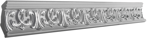 Плинтус потолочный GP-28 Silver <96*53>