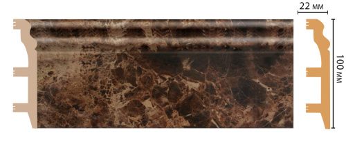 картинка D232-713 плинтус DECOMASTER <100*22> (14шт) от магазина