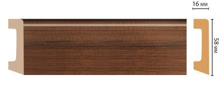 картинка D234-74 плинтус DECOMASTER <58*16>(15шт) от магазина