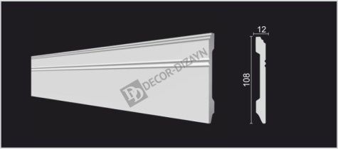 картинка DD105 Плинтус Декор-Дизайн<108*12>(18шт) от магазина