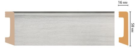 картинка D234-84 плинтус DECOMASTER <58*16>(15шт) от магазина