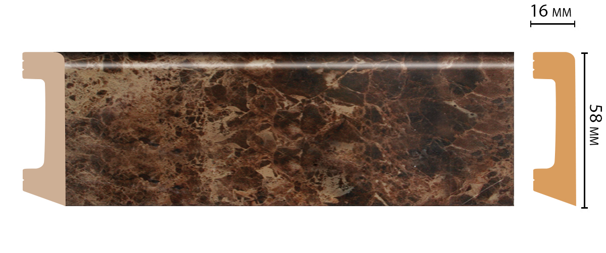 D234-713 плинтус DECOMASTER <58*16>