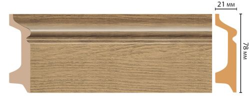 картинка D122-83 плинтус напольн.DECOMASTER <78*21>(16шт) от магазина