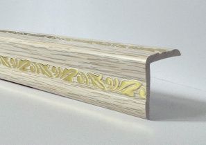 картинка  Уголок ПВХ Д03 лимба золото 30*30*2,7м(20шт) от магазина