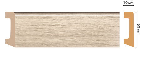 D234-72 плинтус DECOMASTER <58*16>