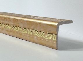 картинка  Уголок ПВХ Д03 №295 золото 30*30*2,7м(20шт) от магазина
