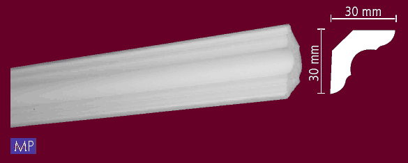 Плинтус MP <30*30> /DECOPLINTUS — фото 2