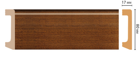 картинка D235-75 плинтус DECOMASTER <80*17>(20шт) от магазина