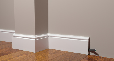 Широкий (лепной) плинтус под покраску