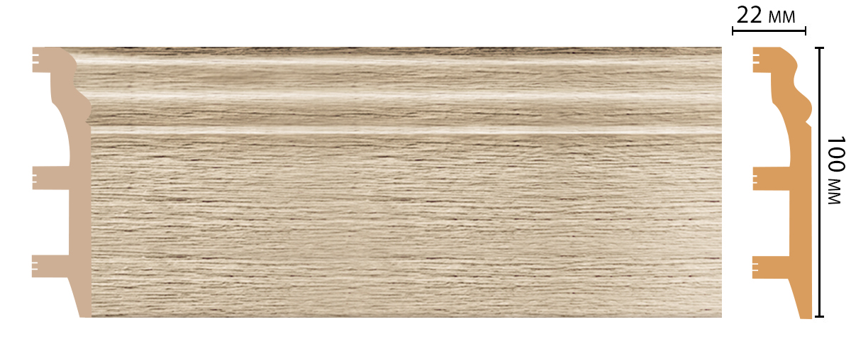 D232-72 плинтус DECOMASTER <100*22>