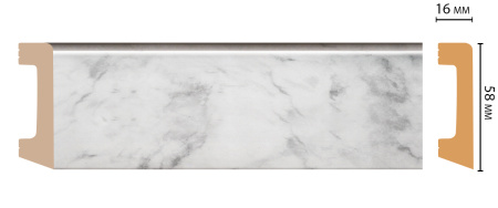 картинка D234-79 плинтус DECOMASTER <58*16>(15шт) от магазина