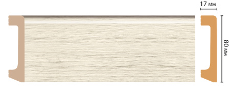 D235-1070 плинтус DECOMASTER <80*17>