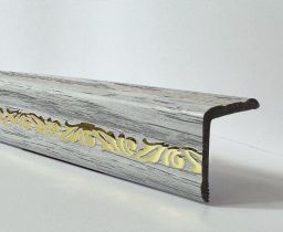 картинка  Уголок ПВХ Д03 ясень белый золото 30*30*2,7м(20шт) от магазина