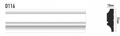 картинка D116 Плинтус DECOMASTER<31*10>(70 шт) от магазина