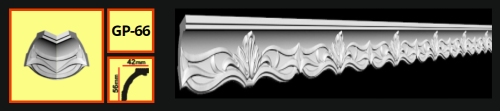 картинка Плинтус потолочный GP-66 <56*42> (56шт) от магазина