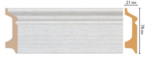 картинка D122-1070 плинтус напольн.DECOMASTER <78*21> (16шт) от магазина