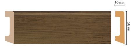 картинка D234-88 плинтус DECOMASTER <58*16>(15шт) от магазина