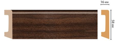 картинка D234-438 плинтус DECOMASTER <58*16>(15шт) от магазина