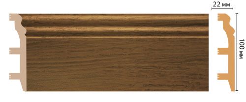 картинка D232-88 плинтус DECOMASTER <100*22>(14шт) от магазина
