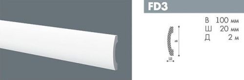 картинка FD3 Профиль Бельгия <100*20>2м(14шт) от магазина