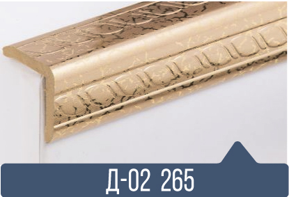 картинка Уголок ПВХ Д-02 265 25*25*2,7(30шт) под заказ от магазина